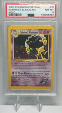 Pokemon Gym Challenge Sabrina's Alakazam Holo 16/132 PSA 8 picture