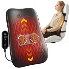Snailax 2026 Ultra-Slim Shiatsu Back Massager with Heat, 10 Massage Nodes picture