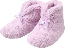 MSR Imports Women's Chenille Slippers - Soft Ultra-Plush Booties, Lavender XL picture