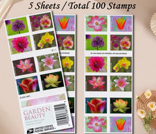 Deal Garden Beauty 78¢ 2020 First Class MNH 5 Booklets 100pcs Mint Lot picture