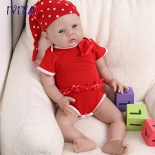 IVITA 20'' Big Newborn Baby Girl Lifelike Fullbody Silicone Doll Birthday Gift picture