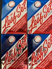 1990 Leaf Set Baseball UNOPENED Pack Lot of 4 Packs Series 1 -  picture
