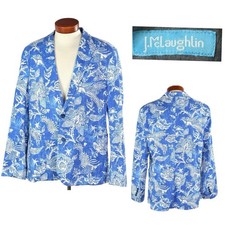 J. McLaughlin Palm Beach Hawaiian Style Men’s Blazer Sport Coat Jacket 44 picture