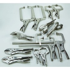 Klutch 13-Pc. Locking Pliers Set, C-Clamp, F-Clamp, Welder's, Sheet Metal picture