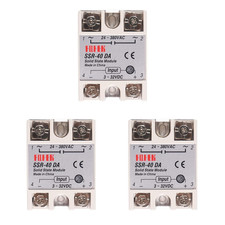 3Pcs Solid State Relay SSR-40DA Single Phase Solid State Relay Module Input picture