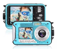 Underwater Camera FHD 2.7K 48 MP Waterproof Digital Camera Selfie Dual Screen picture
