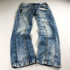Vintage Cipo & Baxx Jeans Men's 34 Blue Denim Standard Straight Fit Mid-Rise picture