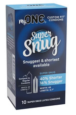 ONE Perfect Fit Super Snug Size 45C Latex Condoms with Brass Case, 10 Count picture