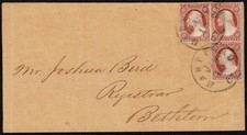 irregular block of three, Hartford Ct. Jan 15 [ca. 1854] picture