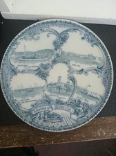 Antique W.Adams Souvenir Plate, Bermuda Tunstall England W M Bluck &Co Hamilton  picture