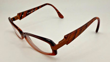 Scandinavian Eyewear Skaga eyeglasses frames only 2415 brown striped 51-16-135 picture