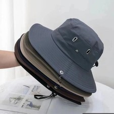 Wide Brim Sun Hat UV Protection Bucket Cap For Hiking Camping Fishing Safari Men picture