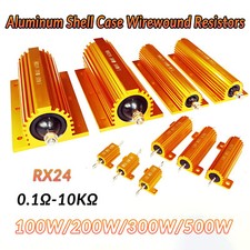 RX24 0.1Ω-15KΩ 100W/200W/300W/500W Power Aluminum Shell Case Wirewound Resistors picture
