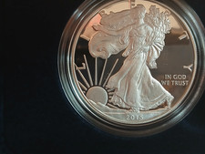 2015 W American Silver Eagle 1oz .999 PROOF w Box & CoA picture