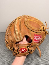 RAWLINGS Mike Piazza RCM 45 Lite Toe Baseball Catcher's Mitt Preowned picture