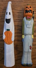 Midwest Cannon Falls Rustic Carved Wood Halloween 7