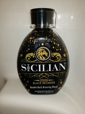 2021 The Sicilian 200x Double Dark Black Bronzer Self Tanner Tanning Lotion picture