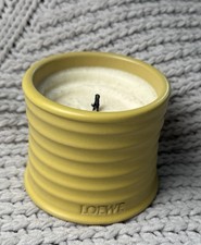 LOEWE Honeysuckle Scented Candle Lonicera Periclymenum Yellow Ribbed Pot Spain picture