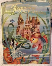 Vintage French Childrens Book Au Royaume Des Poissons M Rainaud Hemma Illustrate picture
