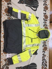 New Bulwark Hi-Vis FR Lined Pullover Hooded Sweatshirt Mens Large picture