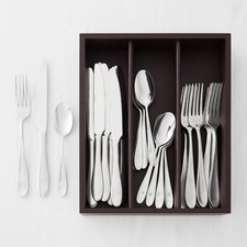 Williams Sonoma Pantry 36-Piece Flatware Set with Caddy NEW IN BOX picture