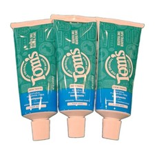 3 Pack- Tom's of Maine Travel Size Fluoride Free Toothpaste Fresh Mint 3 oz picture