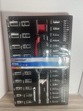 JobSmart 82 Piece Mechanic Tool Set 1/4 3/8 Drive Chrome NEW Fast Ship picture