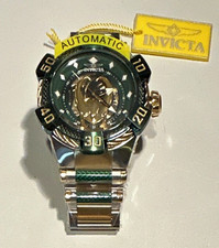 Invicta Marvel Limited Edition Automatic Watch green/Gold Bezel SS  Loki rare picture