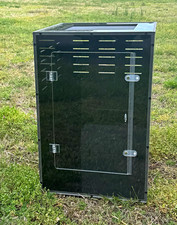 Black PVC Reptile Terrarium Enclosure w/ Screen Top 16x16x24 picture