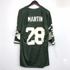 Reebok Authentic Sewn New York Jets NFL Curtis Martin #28 Jersey Size Large Mens picture