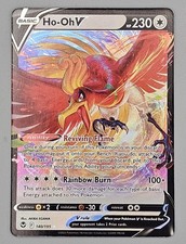 2022 Pokemon Silver Tempest Ho-Oh V 140/195 Ultra Rare Holo Card NM picture