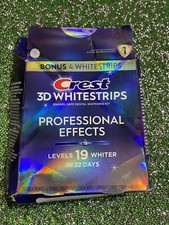19 STRIPS Crest 3D Whitestrips 19Levels Professional Effects OPEN BOX Missing St picture