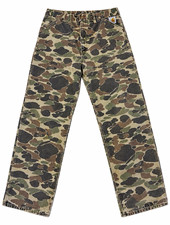 Vintage Carhartt 1989 100 Years Camo Duck Canvas Pants USA Made 34x32 WU103 picture