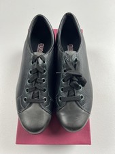 Munro Dakota Shoes Womens Size 10 W Black Leather Lace Up Comfort Sneakers picture