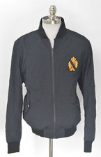 New $1250 PUBLIC SCHOOL New York Reversible Bomber Blue Black Jacket Coat XS picture