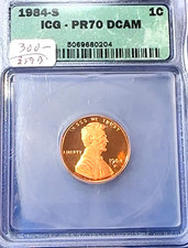 1984-S Lincoln Cent ICG PR70 DCAM Easily Best Price Ebay* CHRC picture