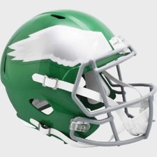 Philadelphia Eagles Full Size Speed Replica Football Helmet 2023 Kelly Green - N picture