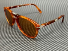 PERSOL PO0714SM 96 73 Terra Di Siena Brown Unisex 54 mm Steve McQueen Sunglasses picture