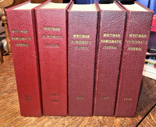 Whitman Numismatic Journal. Complete Bound Set w/wraps (Vols. 1–5, 1964–1968) picture