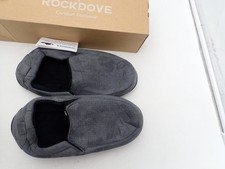 RockDove Men's Closed-Back Memory Foam SlippersPlush Lining Charcoal size 9 picture