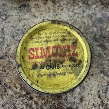 Vintage Simoniz Original Fine Wax 7 oz Cars Furniture & Floors Opened But SOFT picture