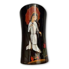 Vintage Abalone Inlay Brush/Pencil Holder Vase picture