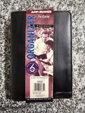 Vintage 1996 DayRunner Organizer Unisex Black  6-Ring Zip Planner 89835 picture