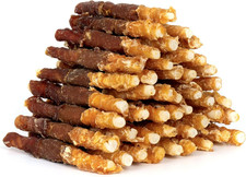 MON2SUN Dog Treats, Triple Flavor 5 Inch Chicken Liver Duck and Chicken Wrapped picture