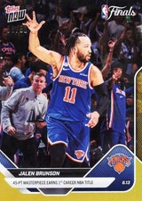2025 Topps Now Jalen Brunson #340 Gold Foil /50 Basketball Card picture