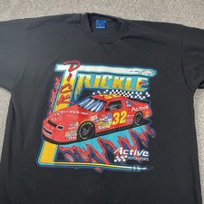 Vintage Dick Trickle Fan Club Racing T-Shirt Men XL (Fits Slim) Single Stitch picture