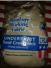 USGI 3 Tee Shirts Sand New Military Surplus DSCP Made in USA T-shirt Size XXXL picture