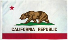 NEW California State Flag 100% All Weather Polyester  with Brass Grommets 3X5 ft picture
