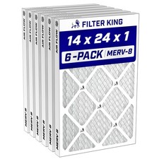 Filter King 14x24x1 Air Filter MERV 8, AC Furnace Filters (6-Pack) picture