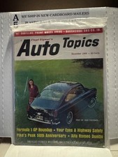 SEALED Vintage Auto Topics Magazine December 1966 picture